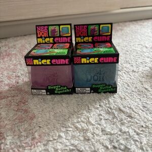 Nee Doh Nice Cube Squishy viral you get both colors- purple& Blue